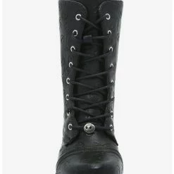 Promo 👍 The Nightmare Before Christmas Debossed Combat Boots ✨ -Dressup Outfits Shop 15658846 av2