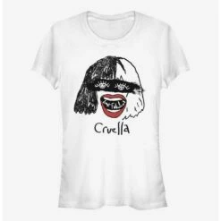 Best Sale 😉 Disney Cruella Look Fabulous Girls T-Shirt 👍