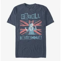 New ✔️ Disney Cruella Cruell Britannia T-Shirt ⌛