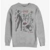 Outlet 😉 Disney Cruella Fashion Sketches Crew Sweatshirt ⭐