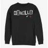 Promo 😍 Disney Cruella Name Cut Out Letters Crew Sweatshirt 🥰