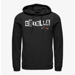 Cheapest 🌟 Disney Cruella Name Cut Out Letters Hoodie 👏