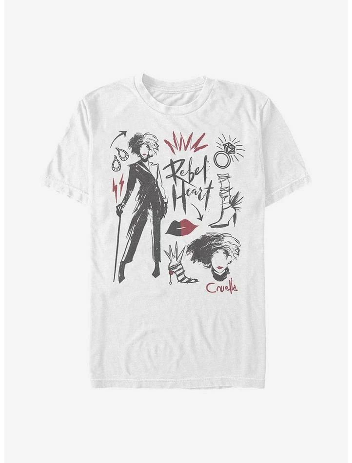 Discount π Disney Cruella Fashion Sketches T-Shirt β¨ 1 Discount π Disney Cruella Fashion Sketches T-Shirt β¨