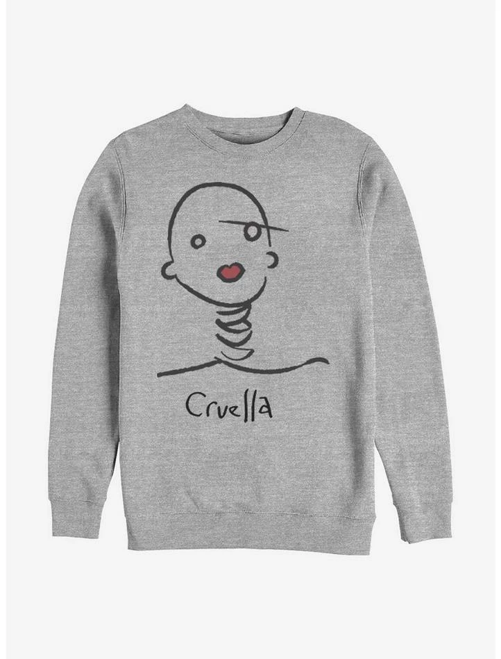 Flash Sale 😉 Disney Cruella Doodle Crew Sweatshirt ⌛ 1 Flash Sale 😉 Disney Cruella Doodle Crew Sweatshirt ⌛