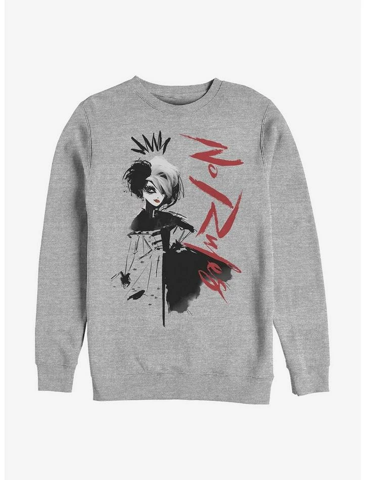 Promo 👍 Disney Cruella No Rules Art Crew Sweatshirt 😀 1 Promo 👍 Disney Cruella No Rules Art Crew Sweatshirt 😀
