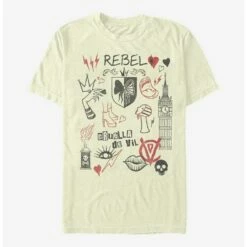 Deals 🎉 Disney Cruella Rebel Queen Doodles T-Shirt 🎉