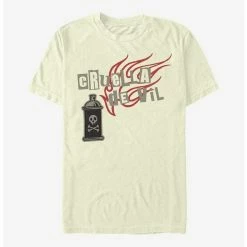 Budget ✔️ Disney Cruella Spray Paint Fire T-Shirt 🤩