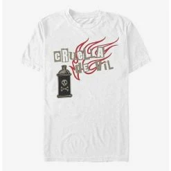 Cheapest 🔔 Disney Cruella Spray Paint Fire T-Shirt ⌛