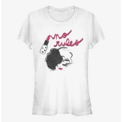 Flash Sale 🧨 Disney Cruella No Rules In Lipstick Girls T-Shirt ✔️