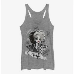 New 🔥 Disney Cruella Artsy Cruella Girls Tank ✨