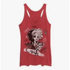 Coupon 🌟 Disney Cruella Artsy Cruella Girls Tank 🎁