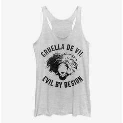 Outlet 😀 Disney Cruella Evil By Design 🛒 Girls Tank ⌛