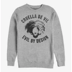 Brand new 💯 Disney Cruella Evil By Design Crew Sweatshirt ✔️