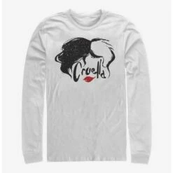 Promo 👏 Disney Cruella Simply Cruella Infamous Hair Long-Sleeve T-Shirt 🤩