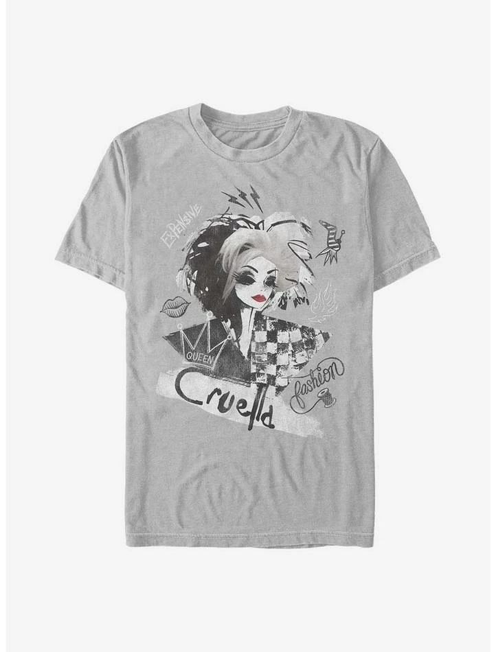 Cheap ✔️ Disney Cruella Artsy Cruella T-Shirt ❤️ 1 Cheap ✔️ Disney Cruella Artsy Cruella T-Shirt ❤️