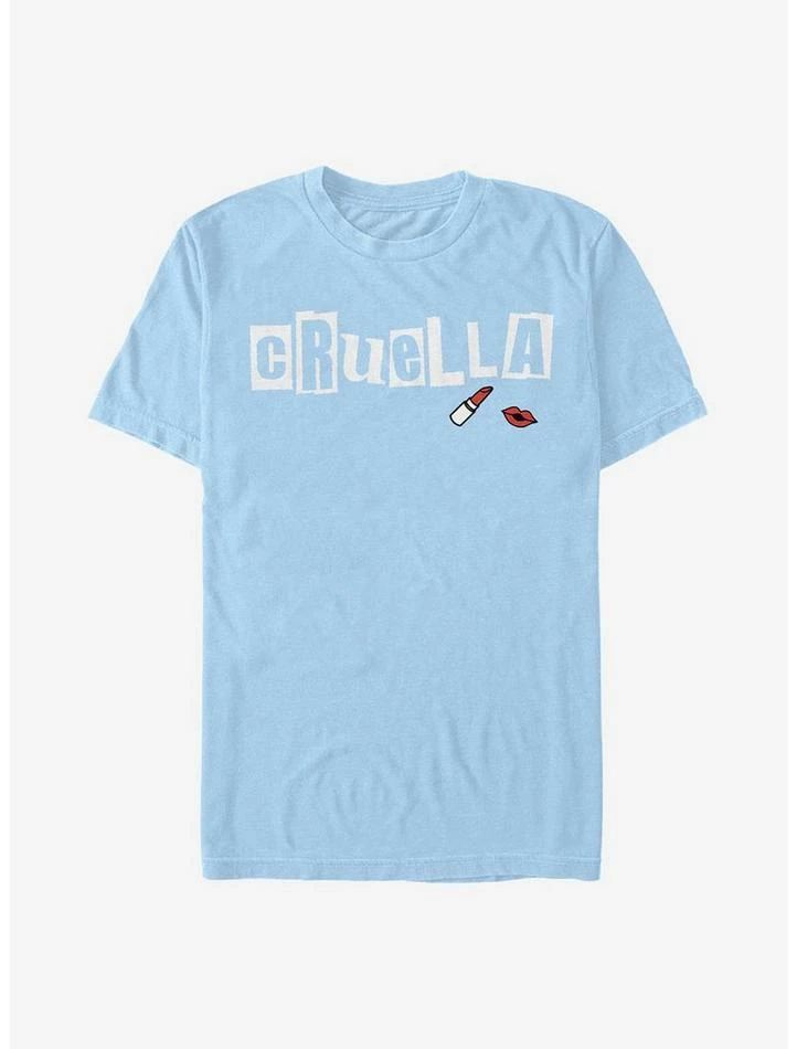 Hot Sale ⭐ Disney Cruella Magazine Cut Out Name T-Shirt ⌛ 1 Hot Sale ⭐ Disney Cruella Magazine Cut Out Name T-Shirt ⌛