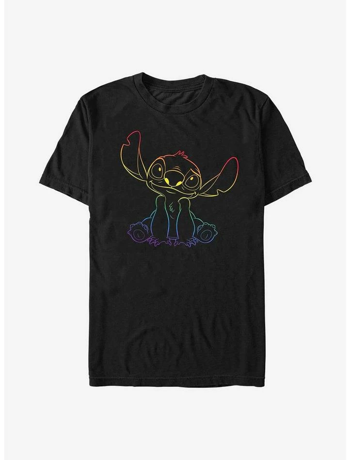 Top 10 ✨ Disney Stitch Rainbow Pride Stitch T-Shirt ⌛ 1 Top 10 ✨ Disney Stitch Rainbow Pride Stitch T-Shirt ⌛