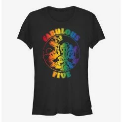 Wholesale ⌛ Disney Mickey Mouse Fabulous Five Rainbow T-Shirt ✔️