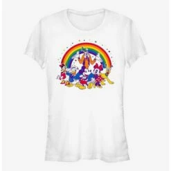 Budget 🔥 Disney Mickey Mouse Group Rainbow Pride T-Shirt 🛒