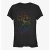 Outlet ✨ Disney Mickey Mouse Outline Rainbow Pride T-Shirt 🌟