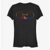 New 😍 Disney Mickey Mouse Rainbow Pride Mouse Ears T-Shirt ⌛