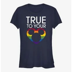 Best Sale ⭐ Disney Mickey Mouse True To Your Heart Rainbow T-Shirt ✨
