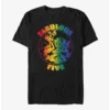 Promo ⌛ Disney Mickey Mouse Fabulous Five Rainbow T-Shirt 👍