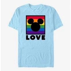 Budget 👍 Disney Mickey Mouse Love Rainbow Box T-Shirt 🤩