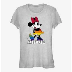 Outlet 🥰 Disney Minnie Mouse Minnie Rainbow Dress Pride T-Shirt ✔️