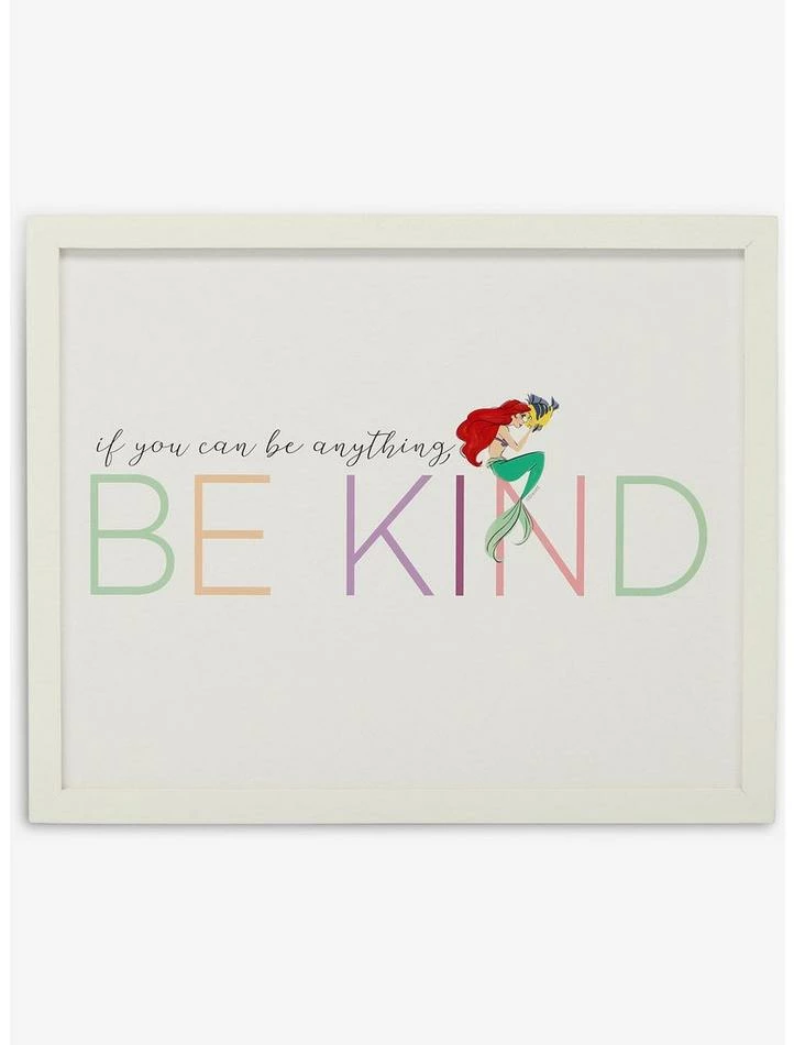 Outlet โจ Disney The Little Mermaid Ariel Princess Be Kind Framed Wall Decor ๐ 1 Outlet โจ Disney The Little Mermaid Ariel Princess Be Kind Framed Wall Decor ๐