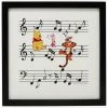 Cheapest ✔️ Disney Winnie The Pooh Pooh And Friends Music Notes Framed Wall Decor ⭐