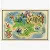 Brand new 😍 Disney Peter Pan Never Land Map Wood Wall Decor 🔥