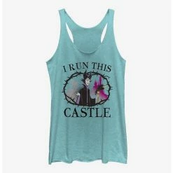 Best Sale 😀 Disney Maleficent I Run This Castle Girls Tank 🔔
