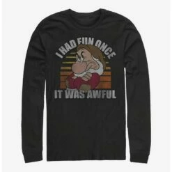 Discount 🎉 Disney Snow White Grumpy No Fun Long-Sleeve T-Shirt 🌟