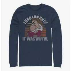 Wholesale 🎁 Disney Snow White Grumpy No Fun Long-Sleeve T-Shirt 😍