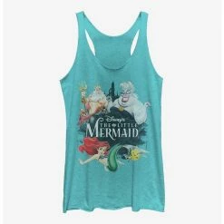 Best Sale 🌟 Disney The Little Mermaid Watercolor Mermaid Girls Tank ✨