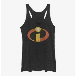 Cheapest 🛒 Disney Pixar The Incredibles Logo Logo Girls Tank 🔥