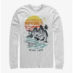 Promo 🥰 Disney Peter Pan Never Land Long-Sleeve T-Shirt 👍