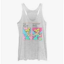 Outlet 😍 Disney Tinker Bell Tink Meme Girls Tank ❤️