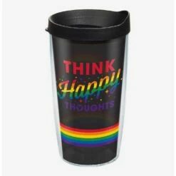 Outlet ✔️ Disney Think Happy Thoughts Rainbow 16oz Classic Tumbler With Lid 🛒