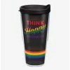 Coupon ⭐ Disney Think Happy Thoughts Rainbow 24oz Classic Tumbler With Lid 🎁