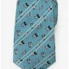Flash Sale 🌟 Disney Mickey and Friends Aqua Striped Tie 🤩