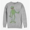 Cheapest ✔️ Disney The Muppets Big Kermit Crew Sweatshirt 🥰