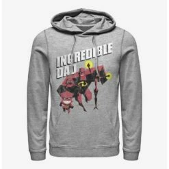 New ❤️ Disney Pixar The Incredibles Credible Father Hoodie 🥰