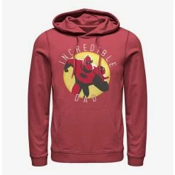 Cheap 💯 Disney Pixar The Incredibles Incredible Dad Circle Hoodie 🛒