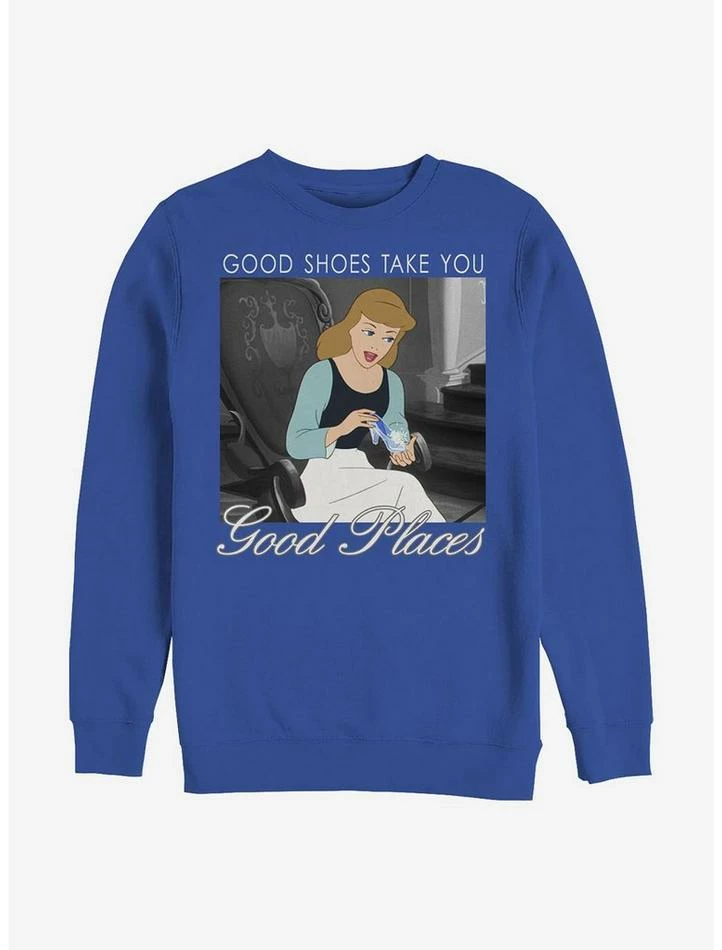 Brand new β€οΈ Disney Cinderella Shoes Crew Sweatshirt π 1 Brand new β€οΈ Disney Cinderella Shoes Crew Sweatshirt π