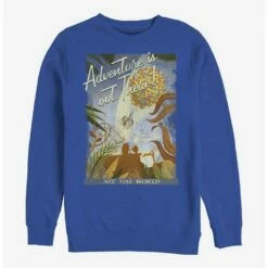 Hot Sale ⭐ Disney Pixar Up Travel Poster Crew Sweatshirt 🔔