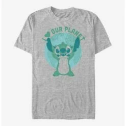 Outlet 🎁 Disney Lilo & Stitch I Heart Our Planet T-Shirt 🤩