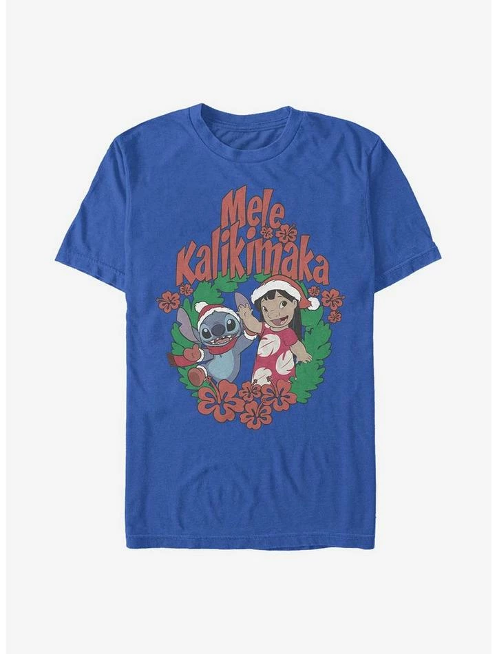 Hot Sale ⭐ Disney Lilo & Stitch Mele Kalikimaka Stitch T-Shirt ✔️ 1 Hot Sale ⭐ Disney Lilo & Stitch Mele Kalikimaka Stitch T-Shirt ✔️