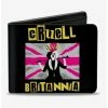 Best reviews of 🌟 Disney Cruella Laughing Cruell Britannia Union Jack Bifold Wallet 😀
